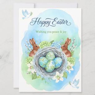 Happy Easter Watercolor Card