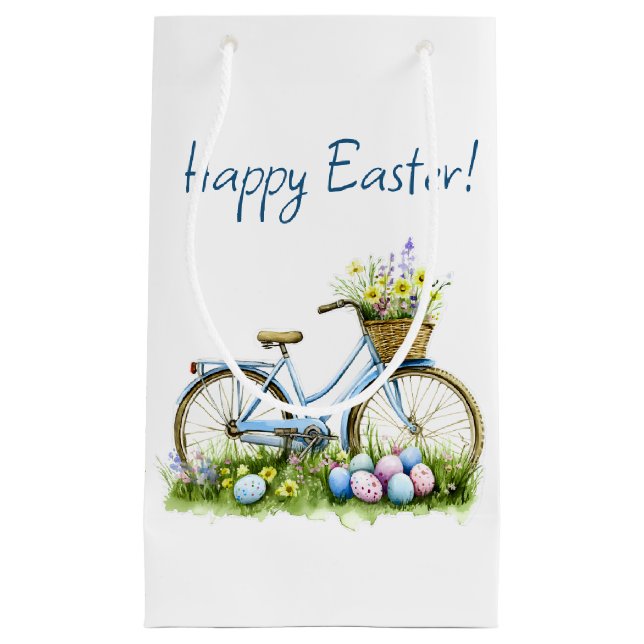 Happy Easter Watercolor Gift Bag (Front)