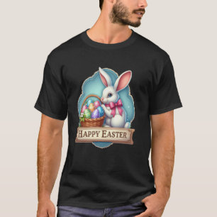 Happy Easter White Bunny T-Shirt