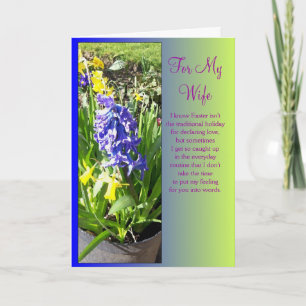 Happy Easter Wife Card - Hyacinth