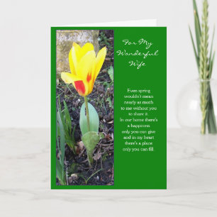 Happy Easter Wife Card - Tulip