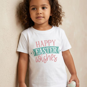 Happy Easter Wishes Easter T-Shirt for Kids