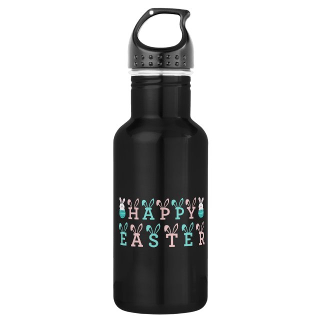 Happy Easter Wishes - Funny Bunny Easter       532 Ml Water Bottle (Front)