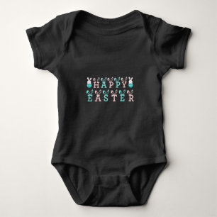 Happy Easter Wishes - Funny Bunny Easter  Baby Bodysuit