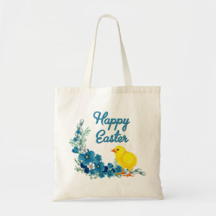 Happy Easter With a Baby Chick Tote Bag
