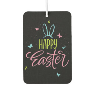 Happy Easter with butterflies Car Air Freshener