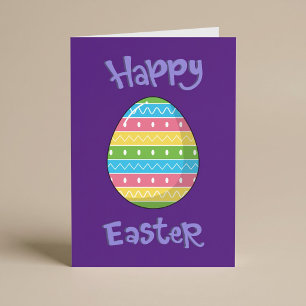 Happy Easter With Egg Card