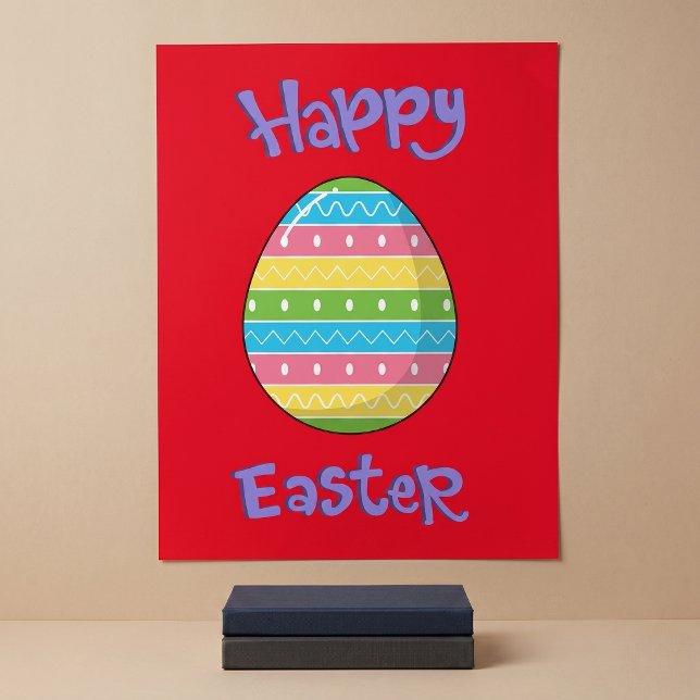 Happy Easter With Egg Poster (Creator Uploaded)