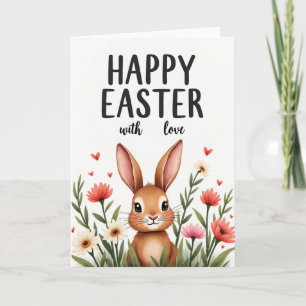 Happy Easter With Love Art Card
