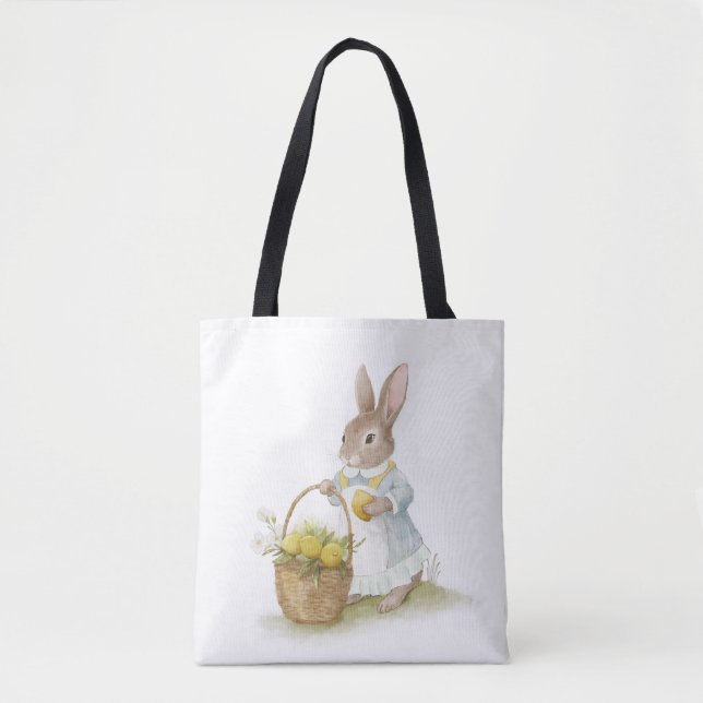 Happy Easter with Peter Rabbit Tote Bag (Front)