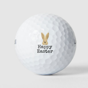 Happy Easter with rabbit bunny Golf Balls