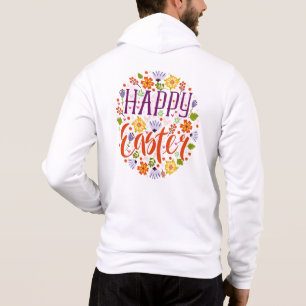 Happy Easter with Spring Flowers-23143 Hoodie