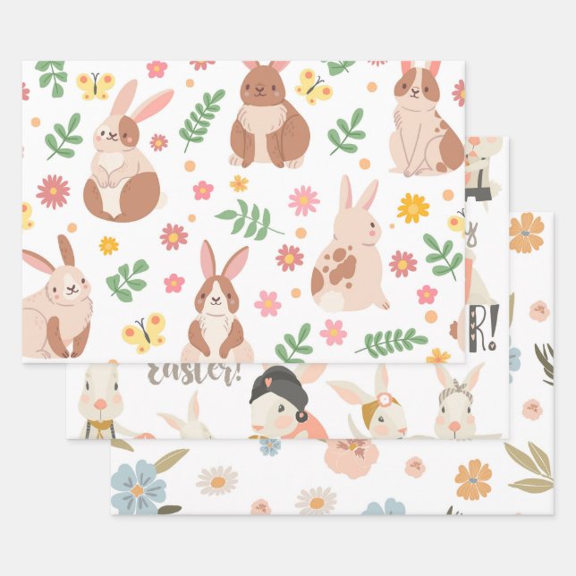 Happy Easter Wrapping Paper Sheet (Set)