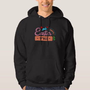 Happy Easter Y'all Wishes Bunny Rabbit Blessings B Hoodie