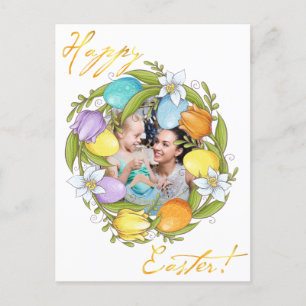 Happy Easter. Your photo. Personalise.  Postcard