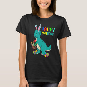 Happy Eastrawr Cute Trex Dinosaur Easter Bunny Egg T-Shirt