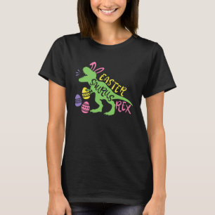 Happy Eastrawr Easter Bunny Dinosaur Eggs Basket S T-Shirt