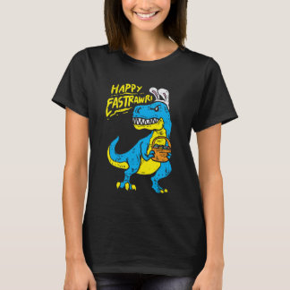 Happy Eastrawr Funny Dinosaur Trex Bunny Ears Boys T-Shirt