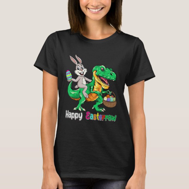 Happy Eastrawr Rex Dinosaur Easter Bunny Egg Kids  T-Shirt (Front)