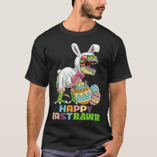 Happy Eastrawr Rex Easter Bunny Dino Eggs Boys Kid T-Shirt