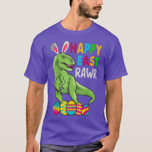 Happy Eastrawr T Re Dinosaur Bunny Easter Egg T-Shirt