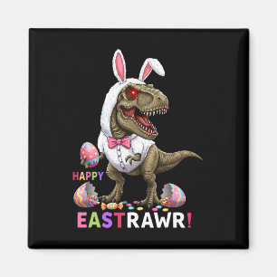 Happy Eastrawr T Rex Dinosaur Easter Bunny Candy E Magnet