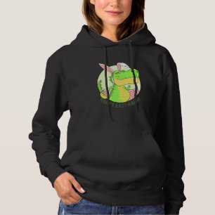 Happy Eastrawr T Rex Dinosaur Easter Bunny Ears Eg Hoodie