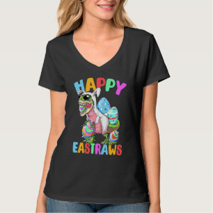 Happy Eastrawr T Rex Dinosaur Easter Bunny Ears Eg T-Shirt