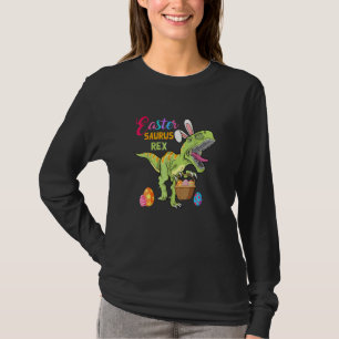 Happy Eastrawr T Rex Dinosaur Easter Bunny Egg Cos T-Shirt