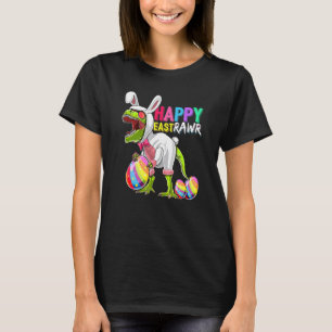 Happy Eastrawr T Rex Dinosaur Easter Bunny Egg Cos T-Shirt