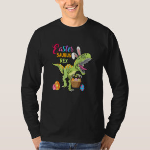 Happy Eastrawr T Rex Dinosaur Easter Bunny Egg Cos T-Shirt