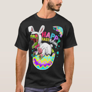 Happy Eastrawr T Rex Dinosaur Easter Bunny Egg Shi T-Shirt