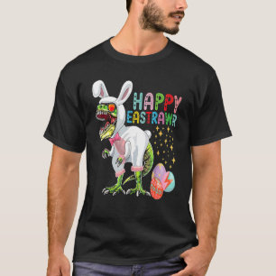 Happy Eastrawr T Rex Dinosaur Teen Girls Boys East T-Shirt