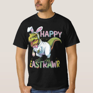 Happy Eastrawr T Rex Easter Dinosaur Bunny Egg T-Shirt