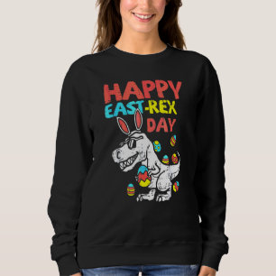 Happy Eastrawr Trex Dinosaur Toddler Boys Kids Eas Sweatshirt