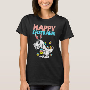 Happy Eastrawr Trex Dinosaur Toddler Boys Kids Eas T-Shirt