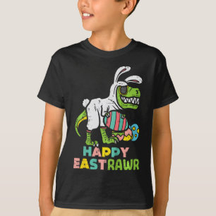 Happy Eastrawr Trex Easter Bunny Egg Funny Dinosau T-Shirt