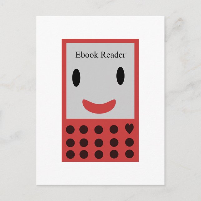 Happy Ebook Reader 2 Postcard (Front)