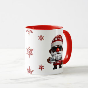 Happy Egg Nogg Elf Red Christmas  Mug