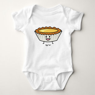 Happy Egg Tart Custard crust Chinese dessert Baby Bodysuit
