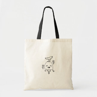 Happy Egg with Bird and Flowers Tote Bag