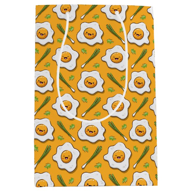 Happy Eggs Breakfast Medium Gift Bag (Front)
