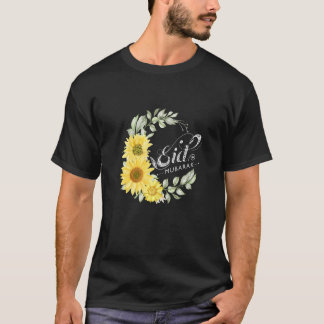 Happy Eid Alfitr Mubarak Ramadan Kareem Sunflower  T-Shirt