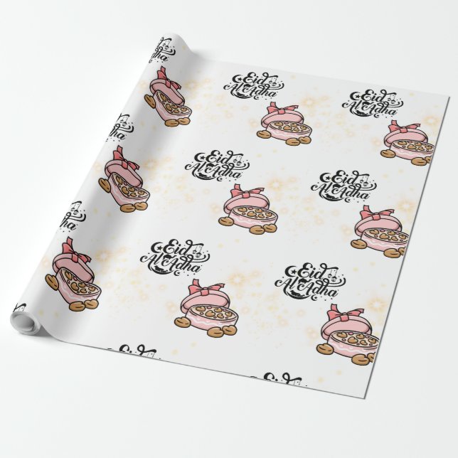 Happy Eid  -Eid Adha Mubarak 2022. Wrapping Paper (Unrolled)