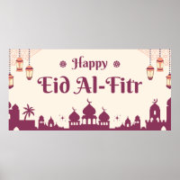 Happy Eid Mubarak Eid Party Backdrop poster
