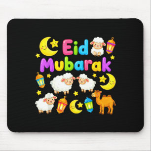 Happy eid mubarak for muslim kids eid al fitr_al mouse pad