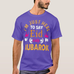 Happy Eid Mubarak for Muslim Kids Eid al Fitr Isla T-Shirt