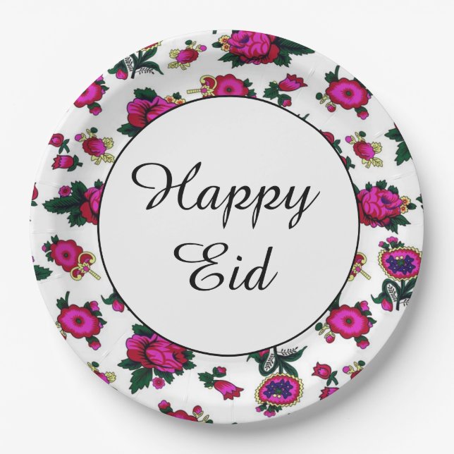 Happy Eid Paper Plates (Front)