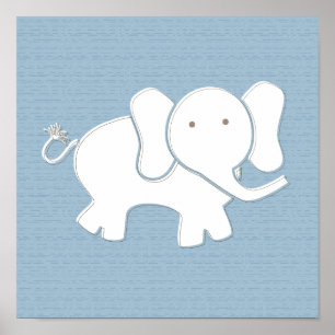 Happy Elephant Art Print