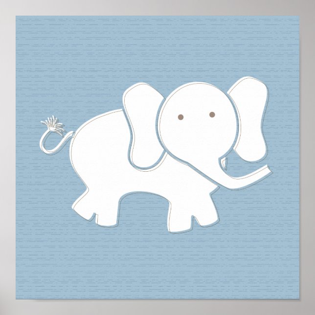 Happy Elephant Art Print (Front)